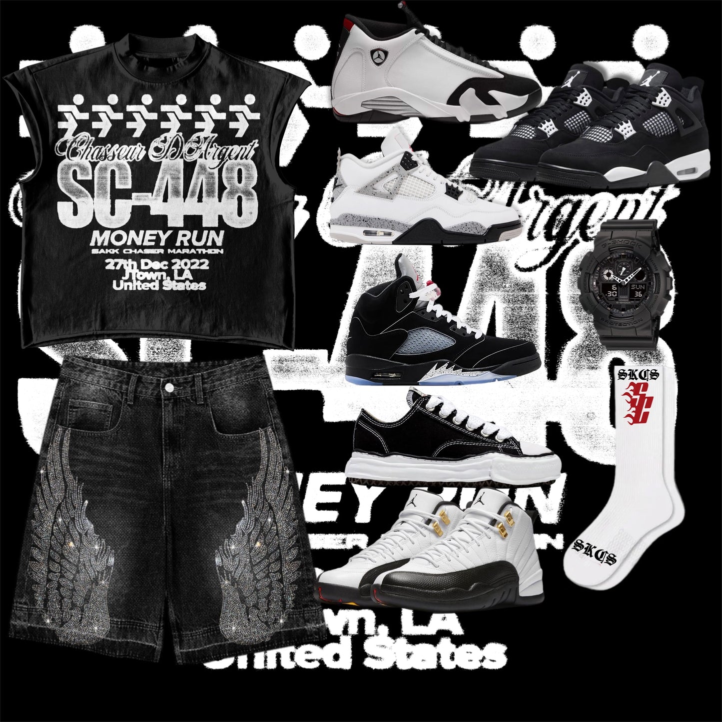 MARATHON TEE BLK